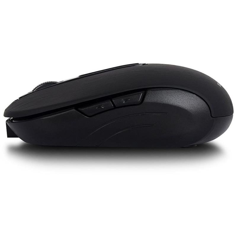 MOUSE ÓPTICO SEM FIO 1600 DPI 2,4 GHZ RECARREGÁVEL PRETO - MULTI UNIDADE