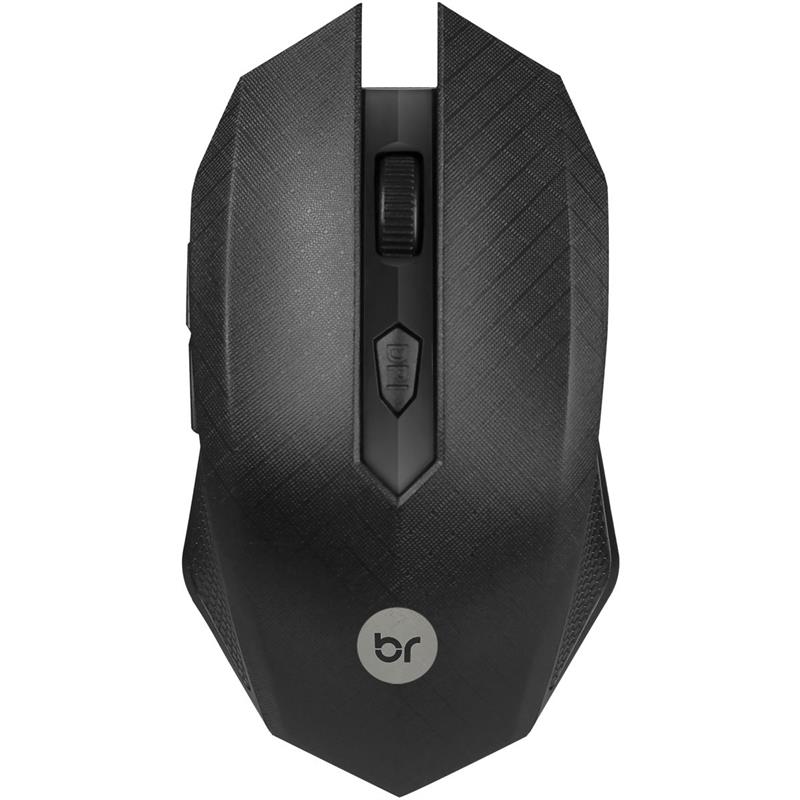 MOUSE ÓPTICO SEM FIO 1200 DPI 2,4 GHZ USB PRETO - BRIGHT UNIDADE