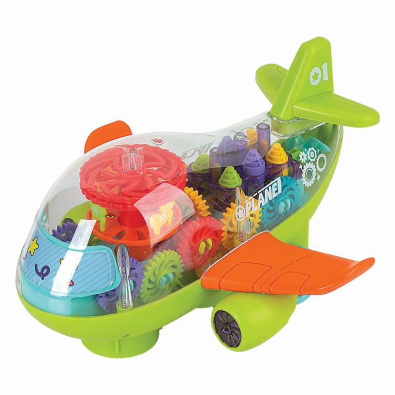BRINQUEDO EDUCATIVO AVIÃO BEBÊ MUSICAL COM SOM E LUZ - BRASKIT UNIDADE