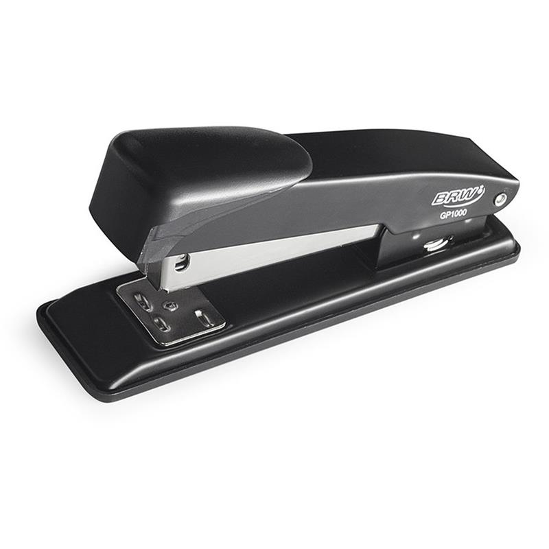 GRAMPEADOR METAL PARA 20 FLS. 26/6 11,5 CM PRETO - BRW UNIDADE