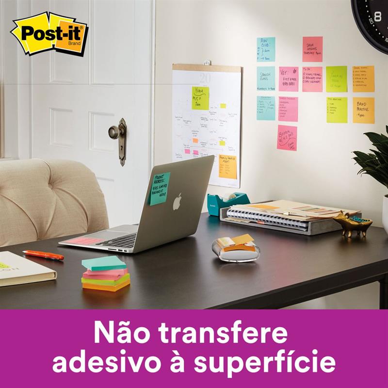 BLOCO DE RECADO POST-IT COM 45 FOLHAS 76 X 76 MM (LARANJA) - 3M UNIDADE