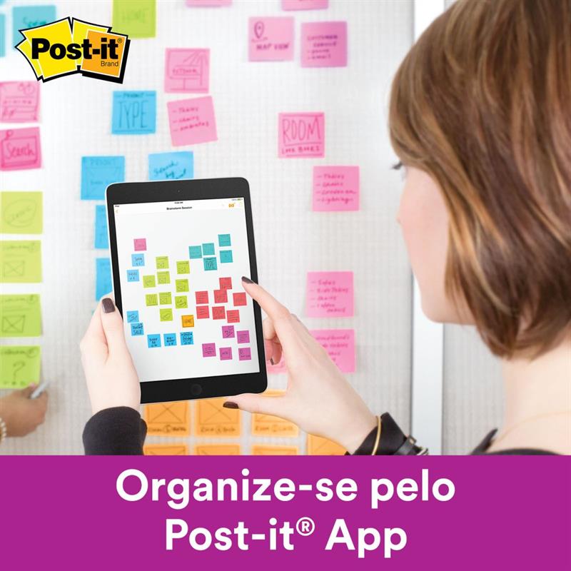 BLOCO DE RECADO POST-IT REFIL PARA POP UP COM 90 FOLHAS 76 X 76 MM (ROSA) - 3M UNIDADE