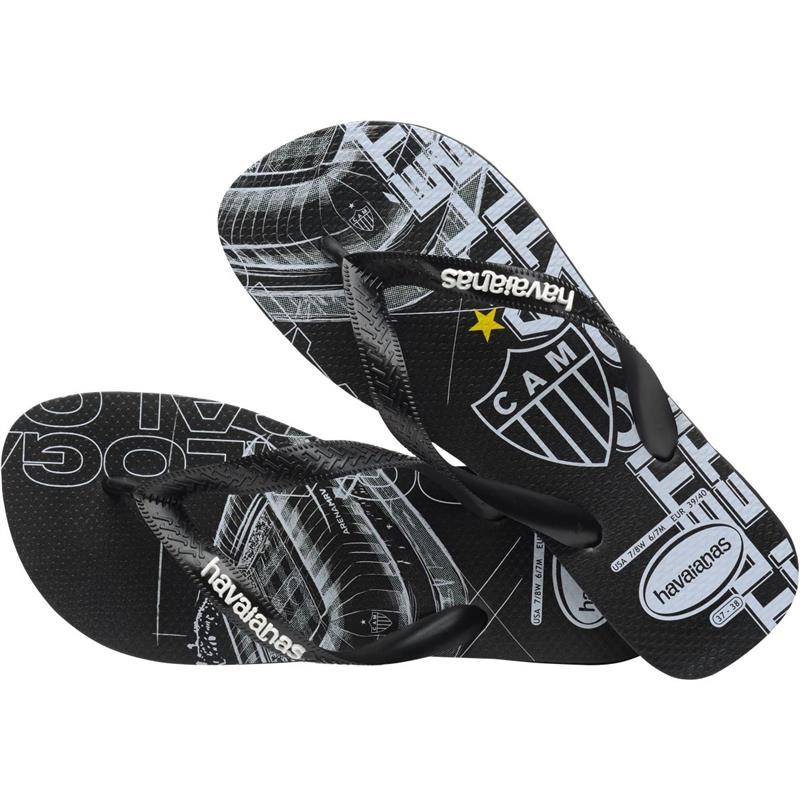 CHINELO HAVAIANAS LICENCIADO TOP ATLÉTICO MG 35/6 PRETO - HAVAIANAS PAR