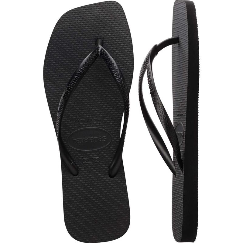 CHINELO HAVAIANAS FEMININO SLIM SQUARE 35/6 PRETO - HAVAIANAS PAR