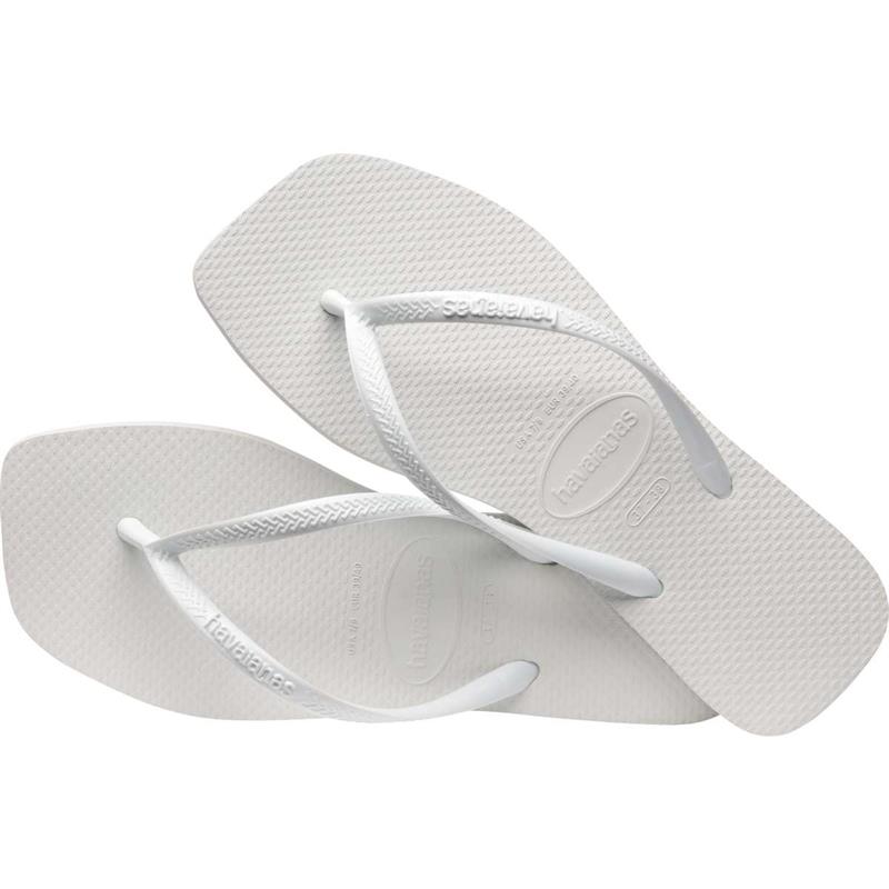 CHINELO HAVAIANAS FEMININO SLIM SQUARE 37/8 BRANCO - HAVAIANAS PAR