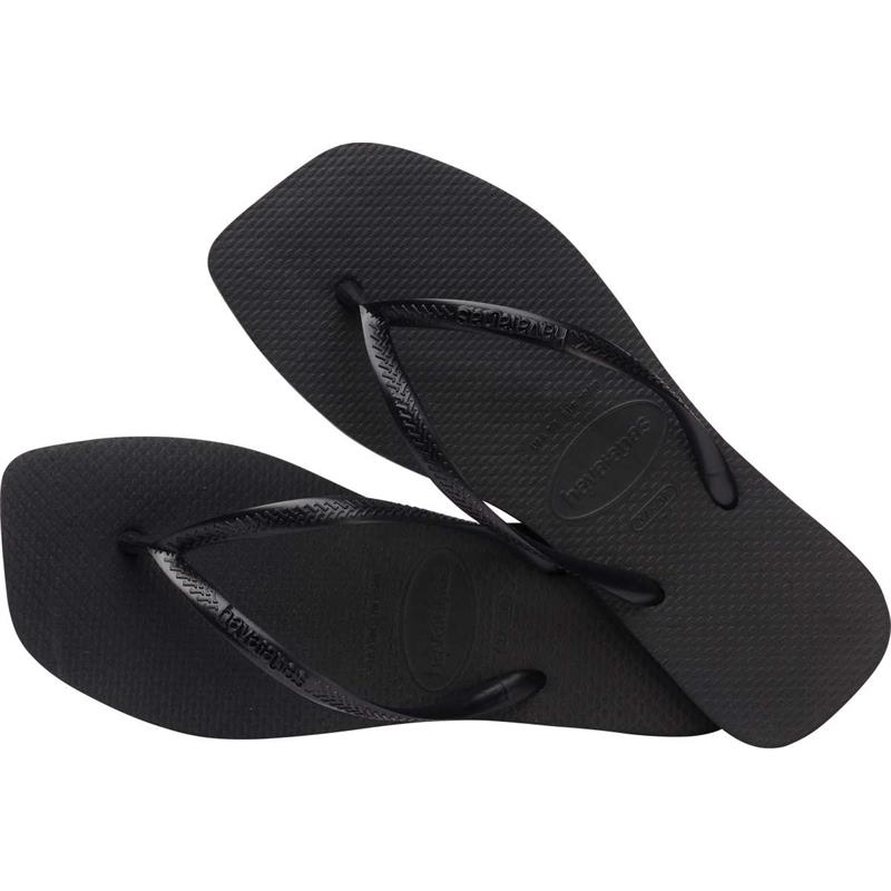 CHINELO HAVAIANAS FEMININO SLIM SQUARE 39/0 PRETO - HAVAIANAS PAR