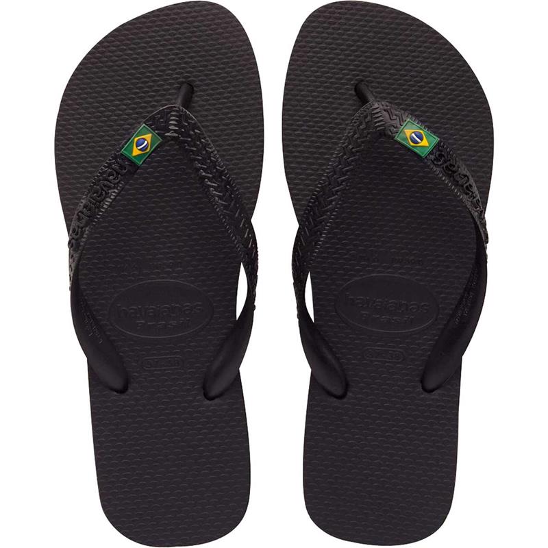 CHINELO HAVAIANAS (UNISSEX) BRASIL 37/8 PRETO - HAVAIANAS PAR