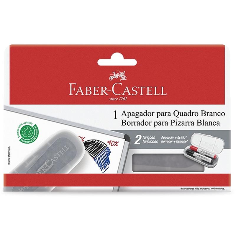 APAGADOR QUADRO BRANCO COM ESTOJO - FABER-CASTELL UNIDADE
