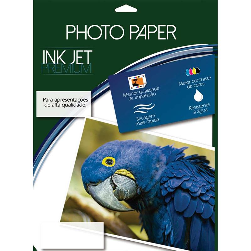 PAPEL FOTOGRÁFICO INKJET A4 GLOSSY ADESIVO 180G - MARES CX.C/50