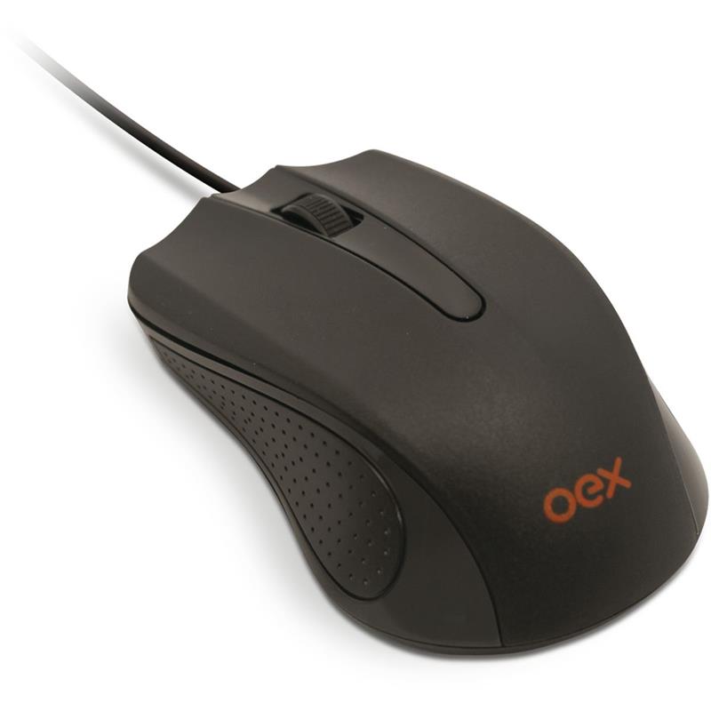 MOUSE OPTICO USB 1.200DPI 3 BOTÕES PRETO - NEWEX UNIDADE