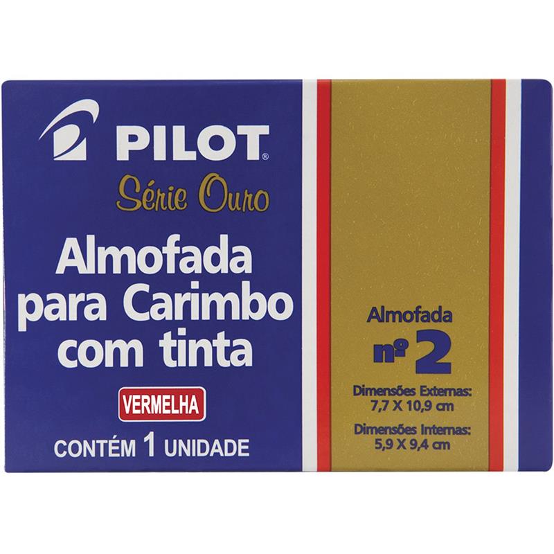 ALMOFADA PARA CARIMBO (N° 2) VERMELHA - PILOT UNIDADE