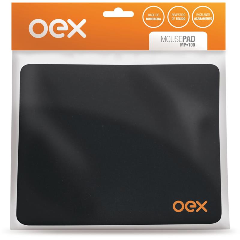 MOUSE PAD MP100 BASE BORRACHA PRETO - NEWEX UNIDADE