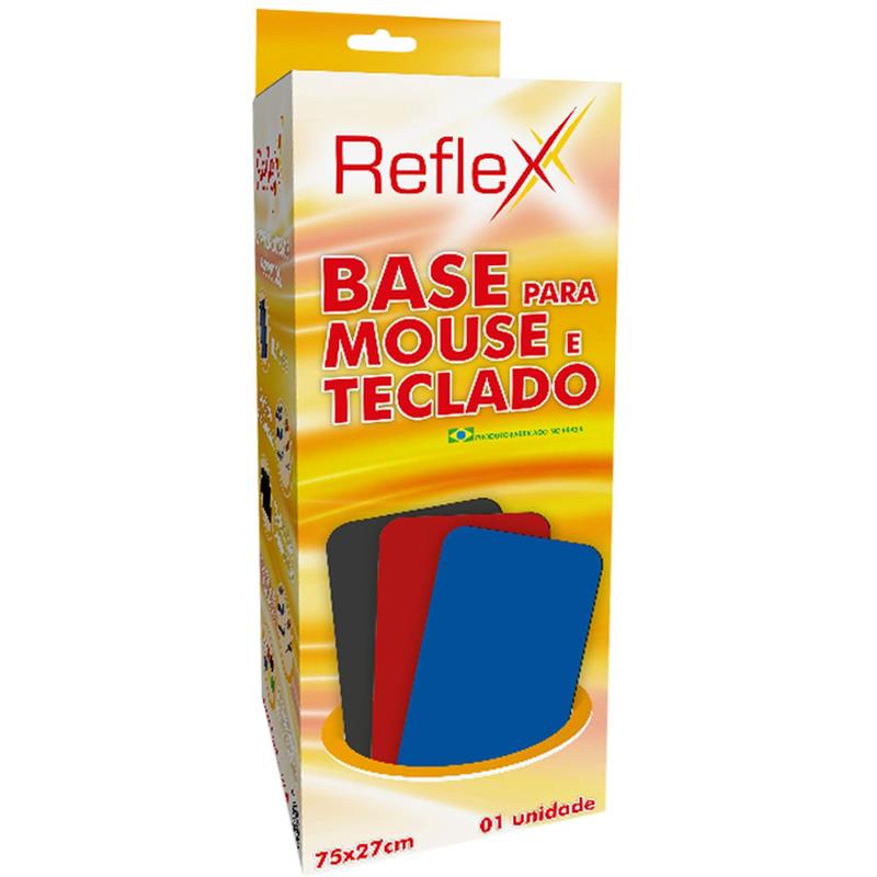 MOUSE PAD P/TECLADO/MOUSE PRETO 75X27CM - REFLEX UNIDADE