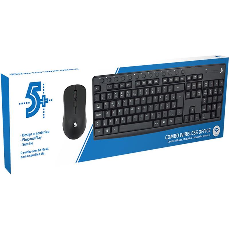 KIT DE PERIFÉRICO TECLADO+MOUSE WIRELESS 2.4GHZ - SANTANA CENTRO UNIDADE