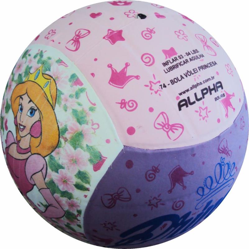 BOLA INFANTIL TOTAL PRINT PRINCESAS EVA - ALLPHA BOLAS UNIDADE