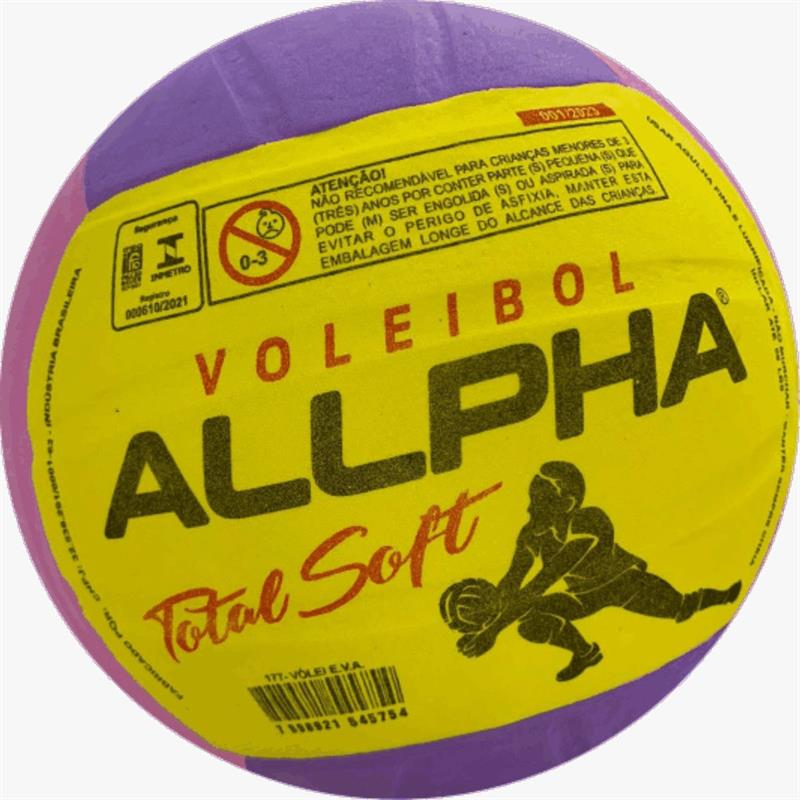 BOLA INFANTIL VÔLEI TOTAL SOFT EVA SORTIDO - ALLPHA BOLAS UNIDADE