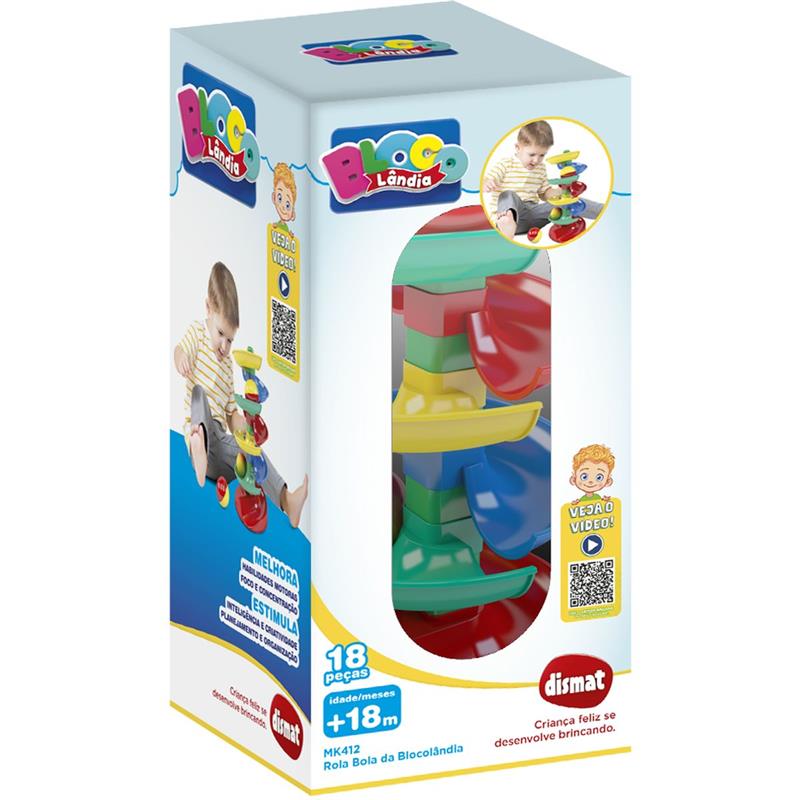 BRINQUEDO DIVERSO ROLA BOLA DA BLOCOLÂNDIA - DISMAT UNIDADE