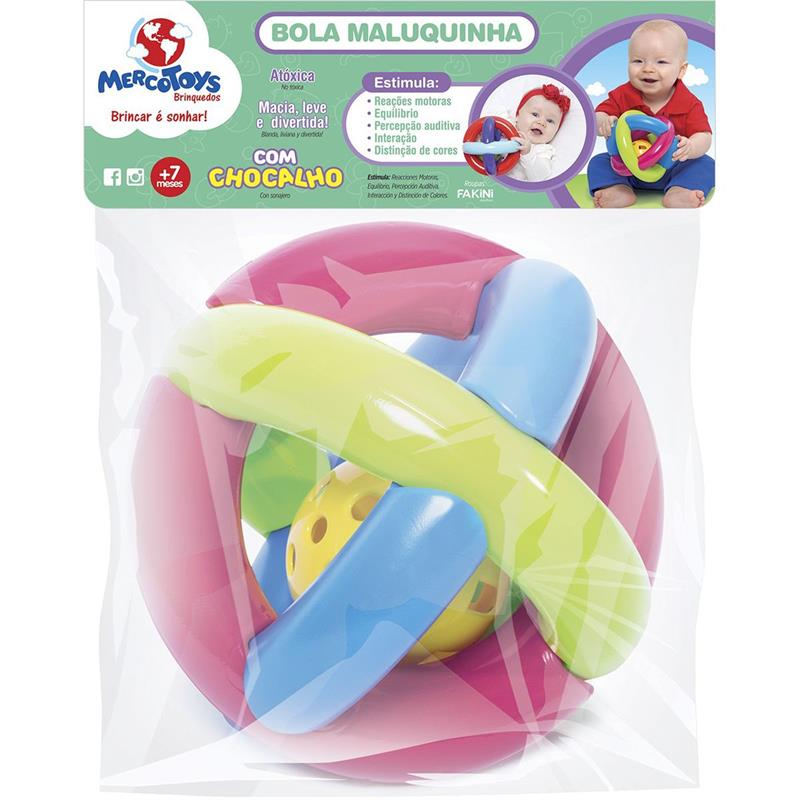 BRINQUEDO PARA BEBÊ BOLA MALUQUINHA - MERCO TOYS UNIDADE