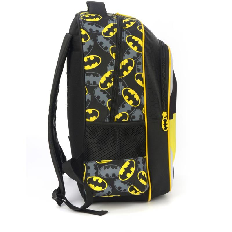 MOCHILA INFANTIL BATMAN GRANDE AMARELA - LUXCEL UNIDADE