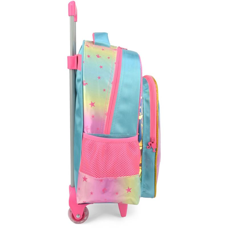 MOCHILA INFANTIL COM RODINHA BARBIE GRANDE VERDE - LUXCEL UNIDADE