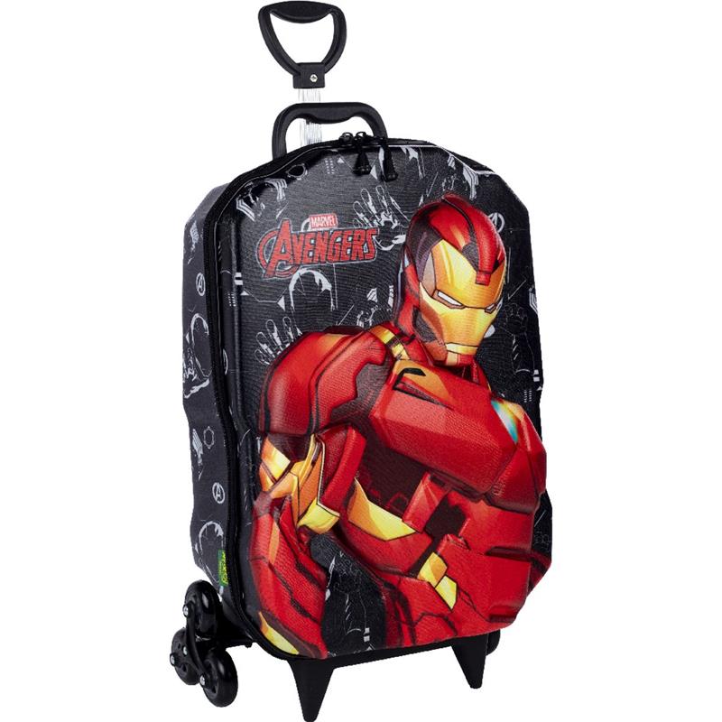 MOCHILA INFANTIL COM RODINHA HOMEM DE FERRO - MAXTOY UNIDADE