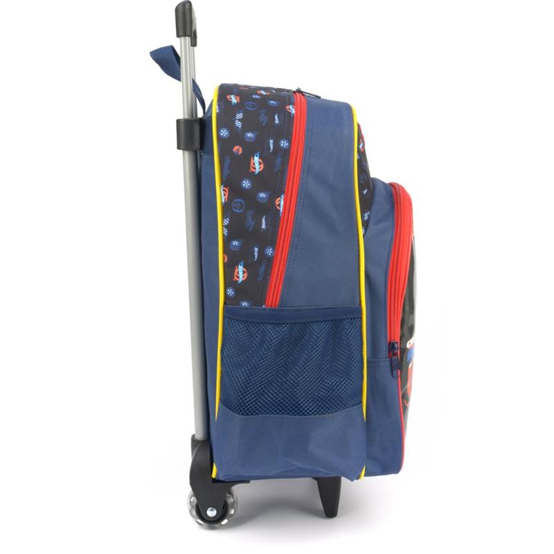 MOCHILA INFANTIL COM RODINHA HOT WHEELS GRANDE AZUL - LUXCEL UNIDADE