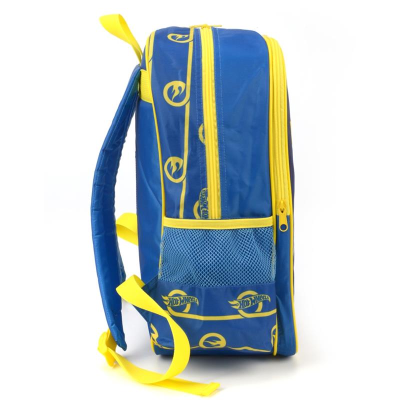 MOCHILA INFANTIL HOT WHEELS GRANDE AMARELA - LUXCEL UNIDADE