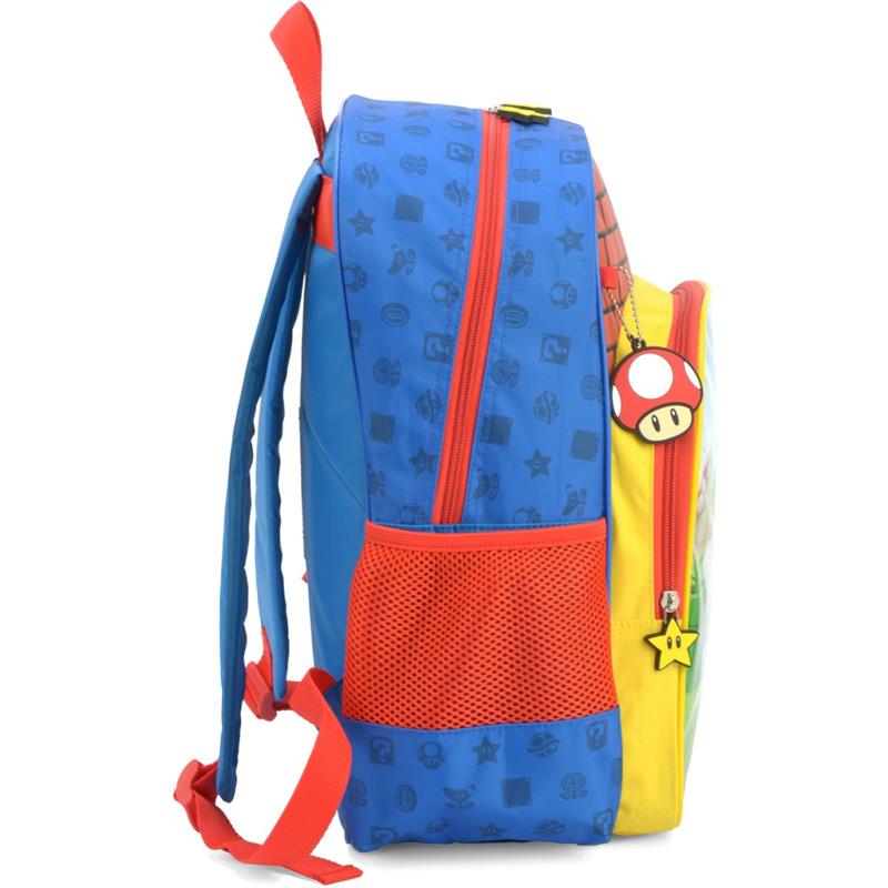 MOCHILA INFANTIL MARIO GRANDE AZUL - LUXCEL UNIDADE