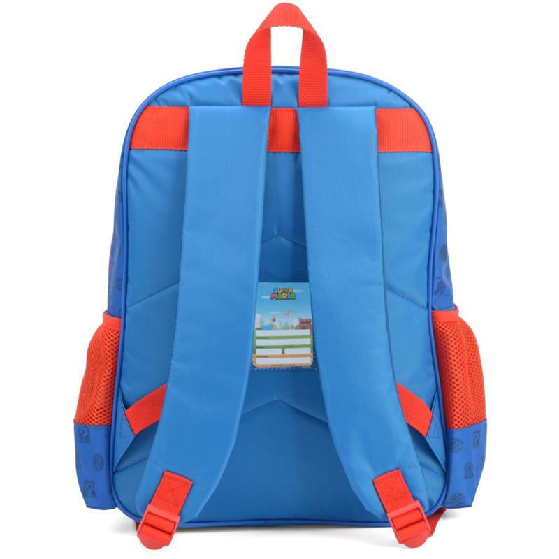 MOCHILA INFANTIL MARIO GRANDE AZUL - LUXCEL UNIDADE