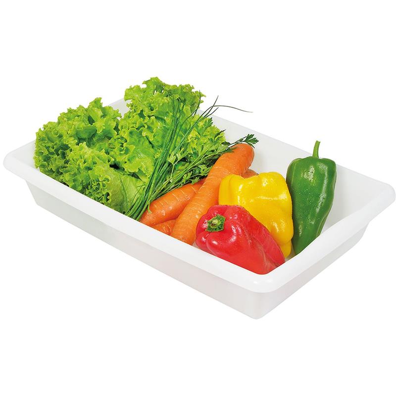 BANDEJA PLÁSTICA ALIMENTOS M 44 CM BRANCA - SANREMO UNIDADE