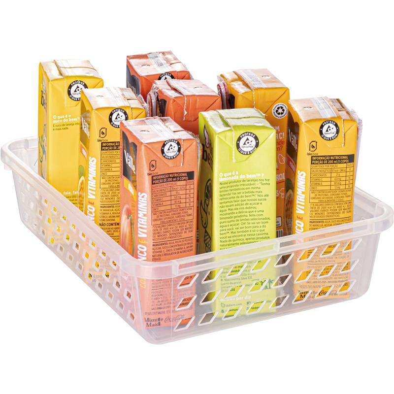 CESTA ORGANIZADORA GRANDE 25X19X6CM - PLASUTIL UNIDADE