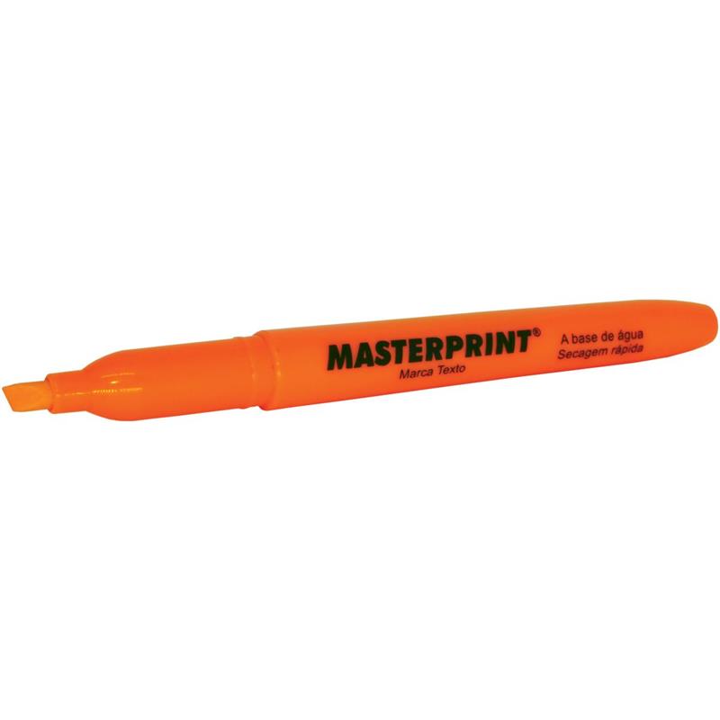 CANETA MARCA TEXTO MP 612 LARANJA - MASTERPRINT CX.C/12