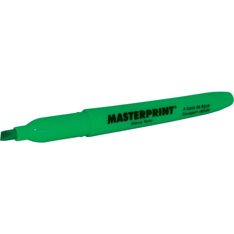 CANETA MARCA TEXTO MP 612 VERDE - MASTERPRINT CX.C/12