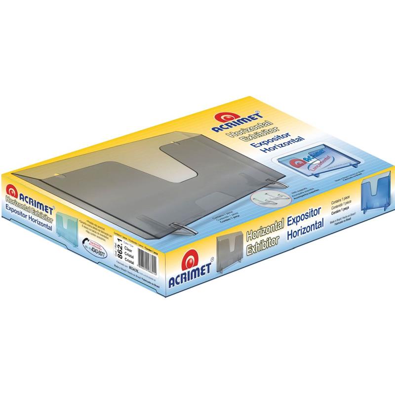 ORGANIZADOR DE ESCRITÓRIO EXPOSITOR HORIZONTAL CRISTAL - ACRIMET UNIDADE