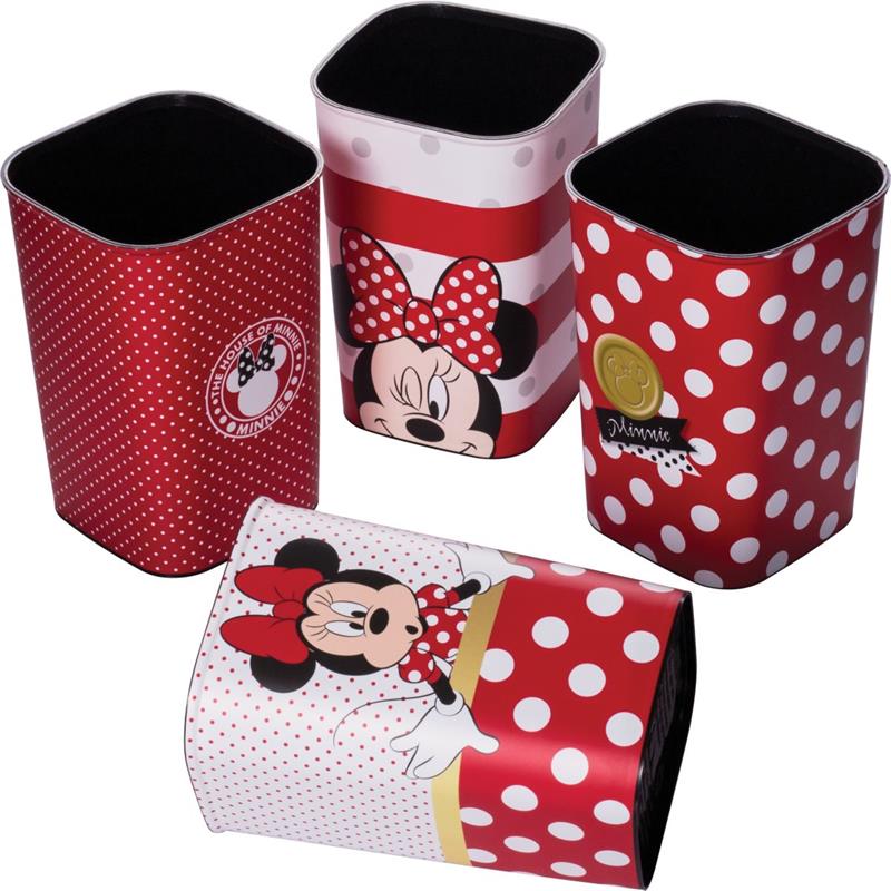 ACESSÓRIO PARA MESA MINNIE PORTA LÁPIS 4 PEÇAS - PLASUTIL UNIDADE