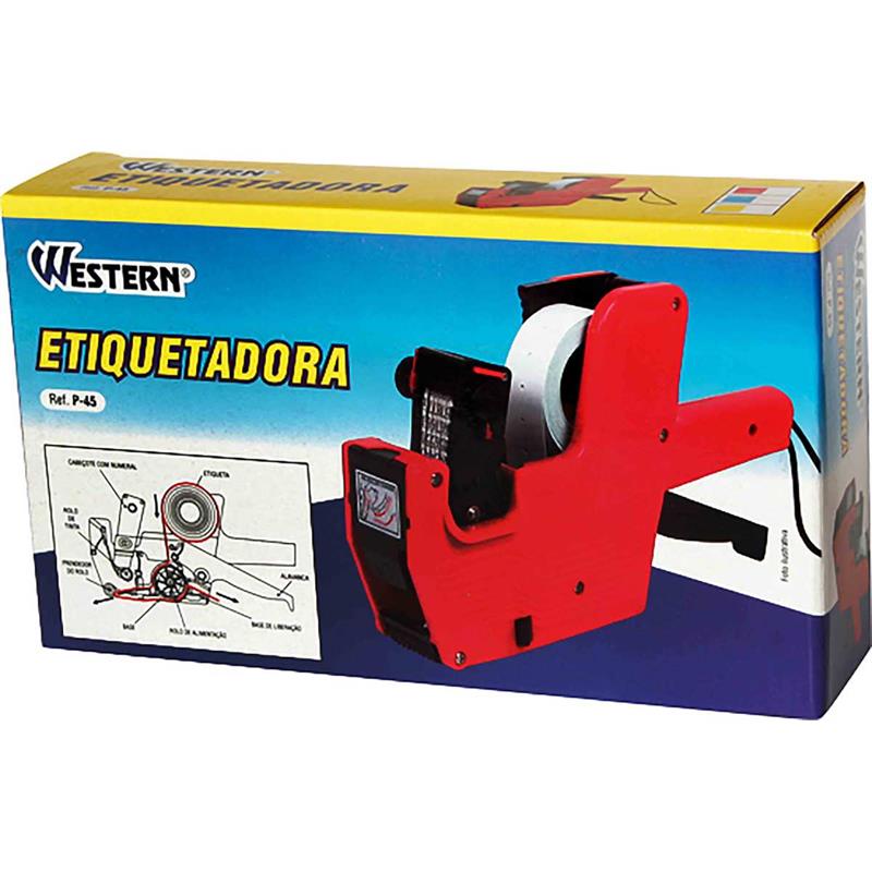 ETIQUETADORA PLAST.C/AJUSTE DE NUMERO MEDIA - WESTERN UNIDADE