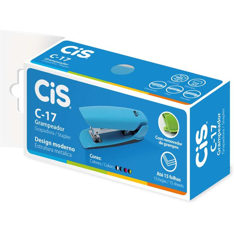 GRAMPEADOR (PLASTICO) CIS C-17 P/20FLS BRANCO - SERTIC UNIDADE