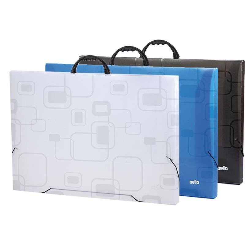 MALETA PLASTICA (COM ALCA) DELLOFINE A3 CRISTAL - DELLO UNIDADE