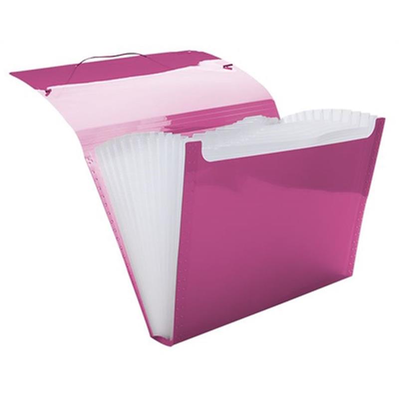 PASTA SANFONADA (PLASTICA) A4 12 DIVISOES PINK LINE - DELLO UNIDADE