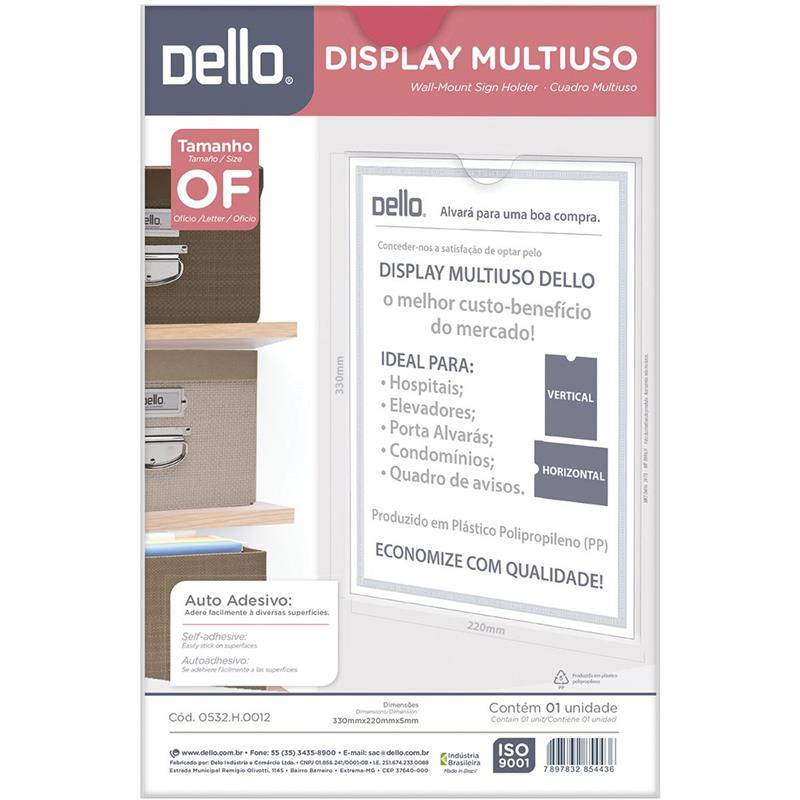 QUADRO MULTIUSO OFICIO CRISTAL - DELLO UNIDADE