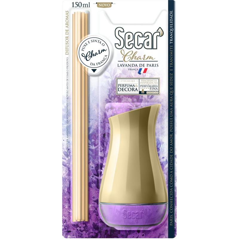 DIFUSOR DE AROMA SECAR CHARM LAVANDA 150 ML - SOIN UNIDADE