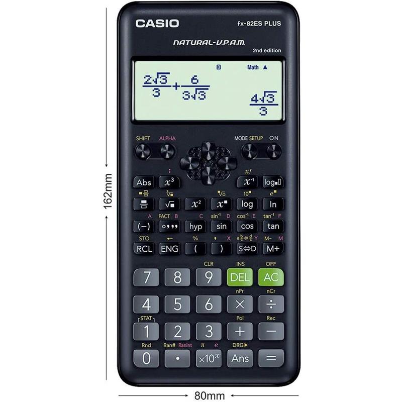 CALCULADORA CIENTIFICA FX82 ESP. 252 FUNCOES PRETA - CASIO UNIDADE