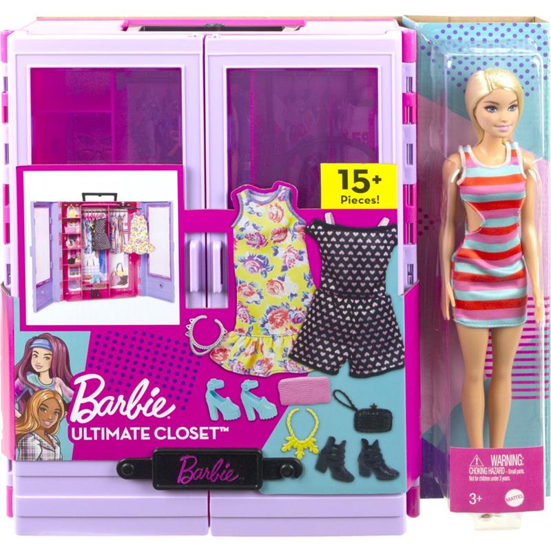 BARBIE FASHION NOVO CLOSET COM BONECA - MATTEL UNIDADE
