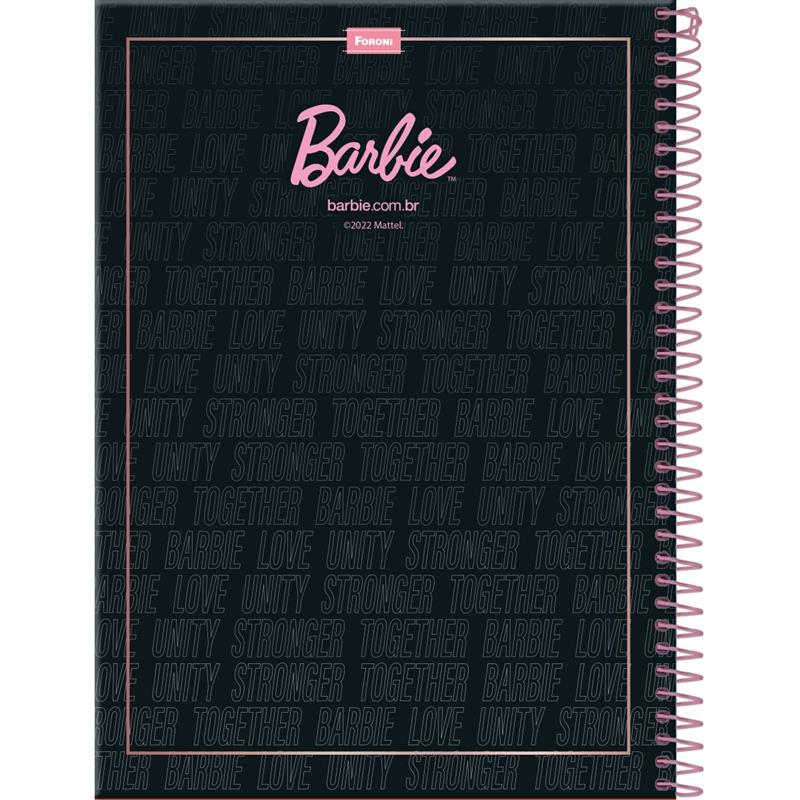 CADERNO 10X1 CAPA DURA BARBIE TEEN 160 FLS. - FORONI PCT.C/04
