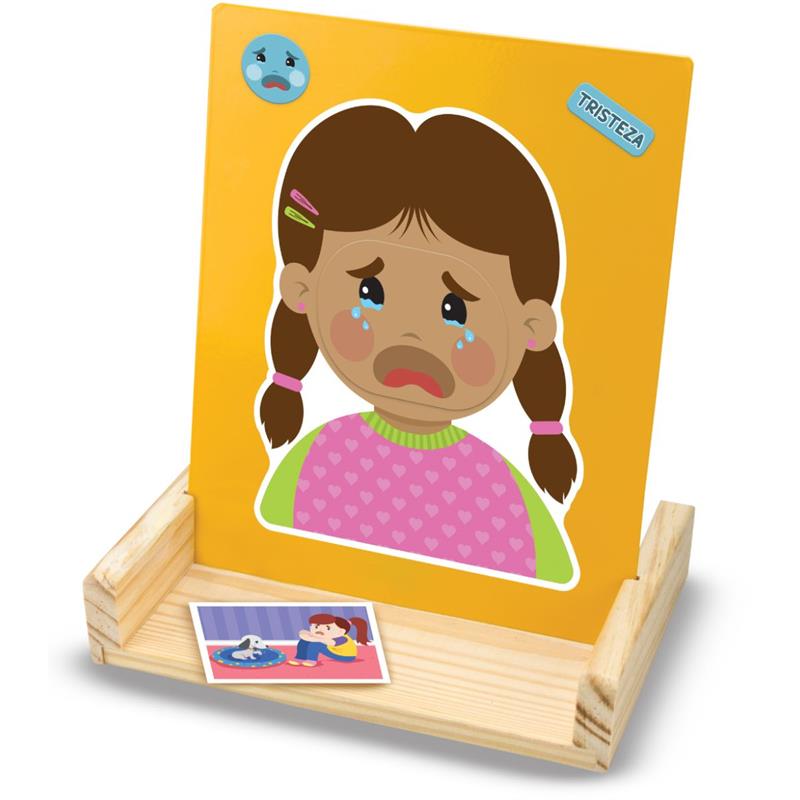 BRINQUEDO EDUCATIVO QUADRO DAS EMOÇÕES 30 PEÇAS - NIG BRINQUEDOS UNIDADE