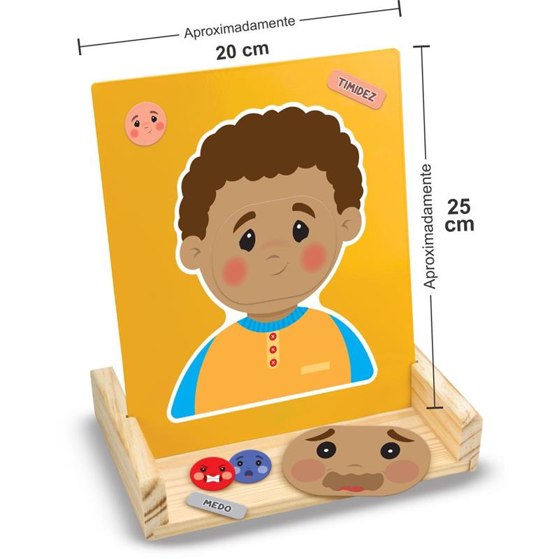 BRINQUEDO EDUCATIVO QUADRO DAS EMOÇÕES 30 PEÇAS - NIG BRINQUEDOS UNIDADE