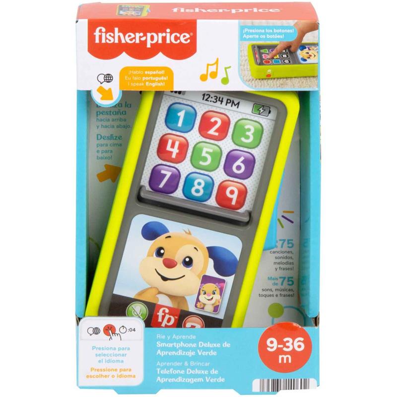 FISHER-PRICE APRENDER E BRINCAR SMARTPHONE 2 EM 1 DELUXE VERDE - MATTEL UNIDADE
