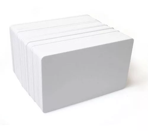 CARTÃO/CARTÕES PVC BRANCO 0,76MM P/ CRACHÁS 100 UNIDADES