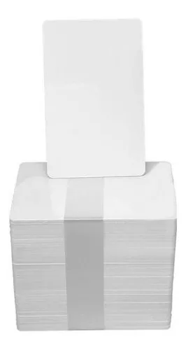 CARTÃO/CARTÕES PVC BRANCO 0,76MM P/ CRACHÁS 100 UNIDADES