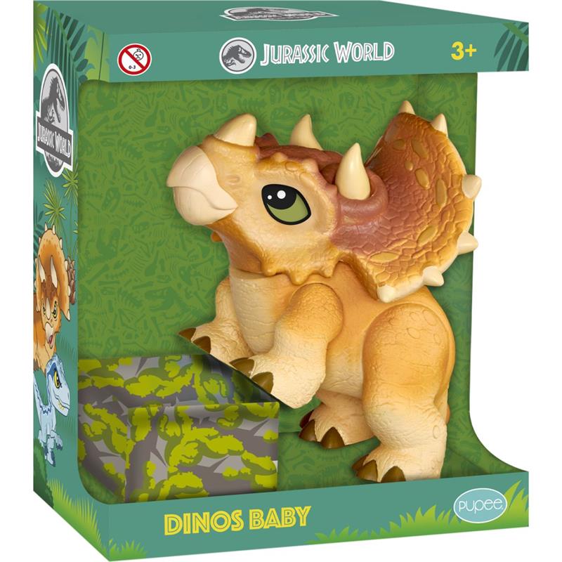 BONECO E PERSONAGEM JURASSIC WORLD TRICERATOPS - PUPEE BRINQUEDOS UNIDADE